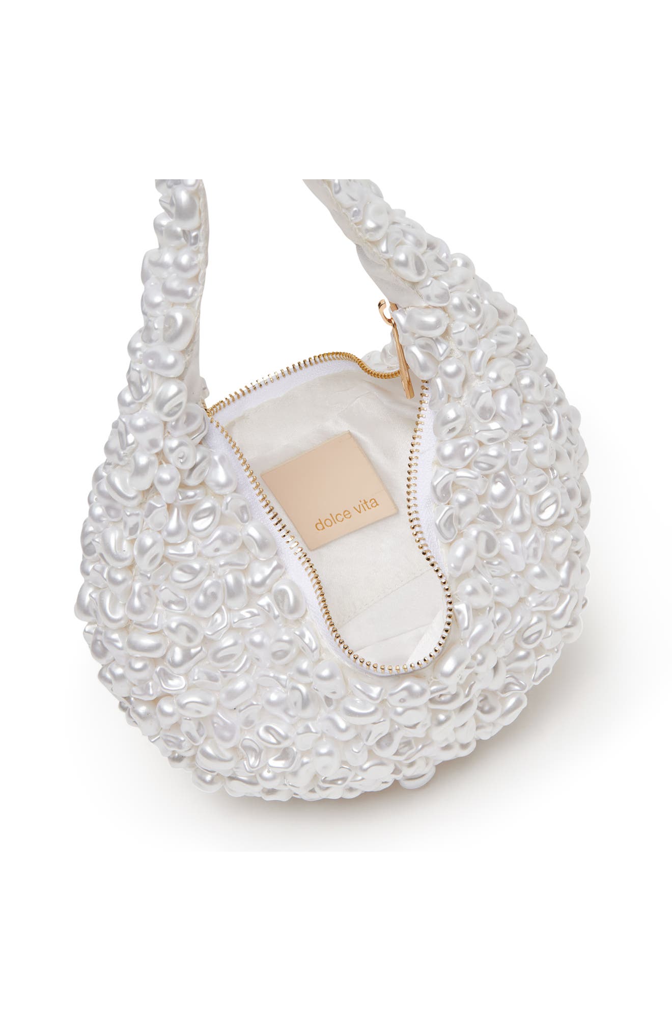 Dolce Vita Pearla Faux Pearl Shoulder Bag, Alternate, color, 