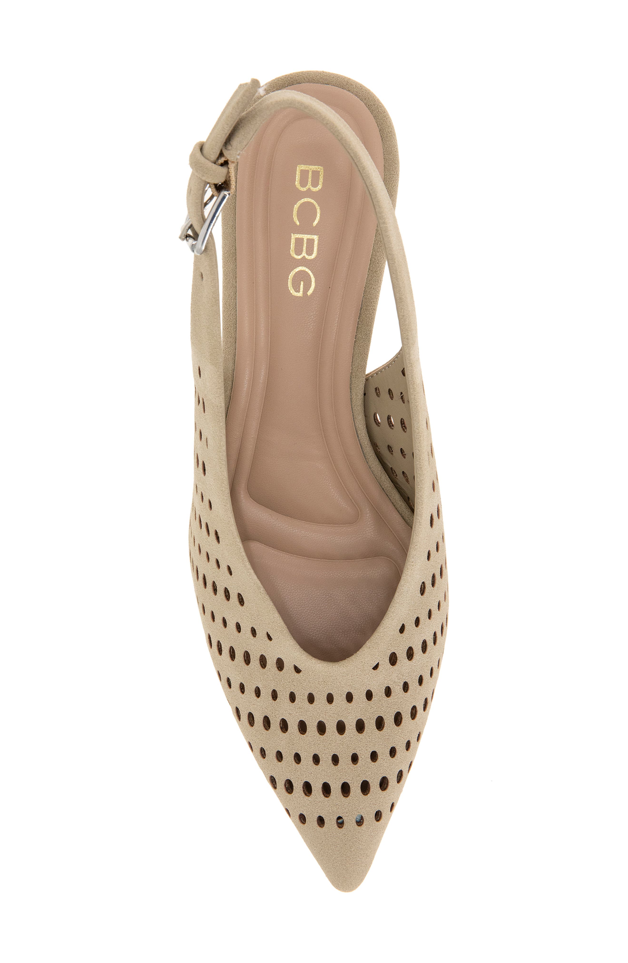 Pawnee Slingback Pointed Toe Kitten Heel Pump, Alternate, color, IVORY CREAM