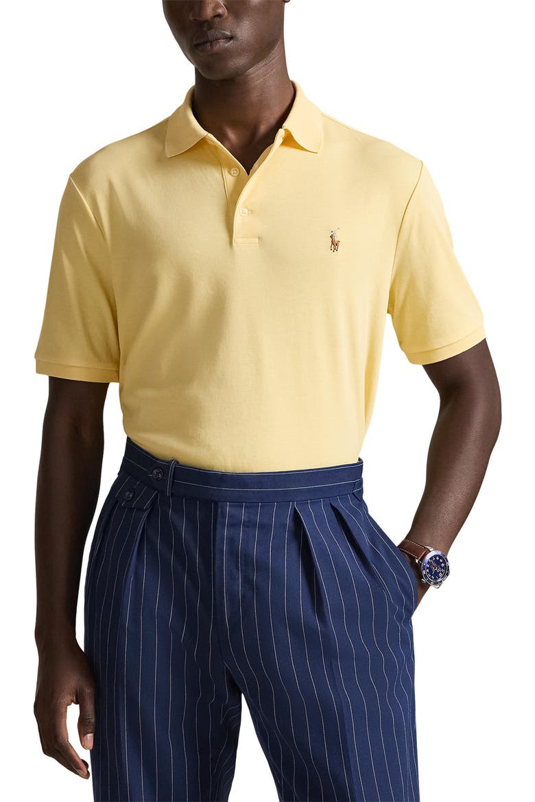 Classic Fit Polo, Main, color, WICKET YELLOW