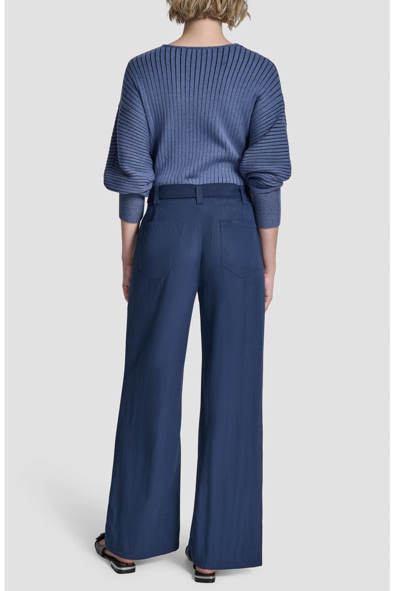 Belted Wide Leg Pants, Alternate, color, HUDSON BLUE