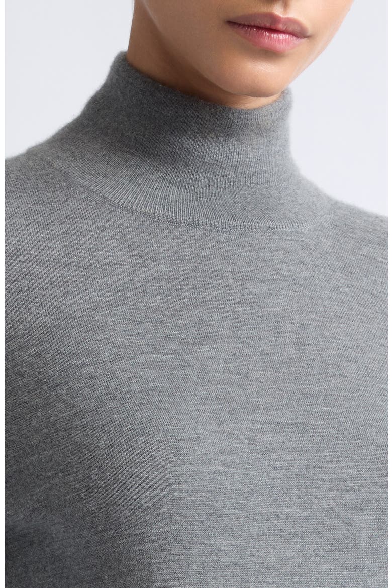 Mock Neck Long Sleeve Sweater, Alternate, color, MEDIUM GREY