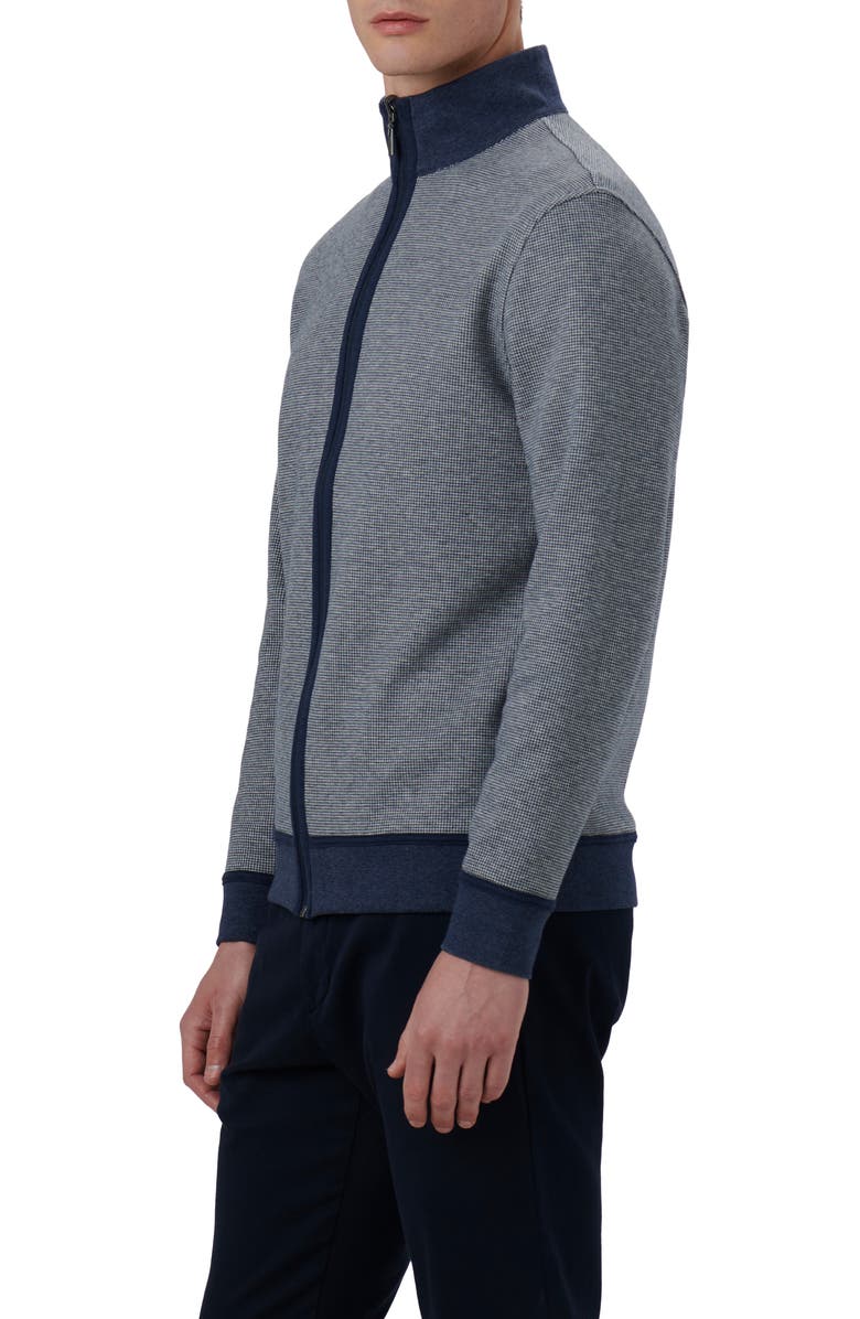 Bugatchi Reversible Knit Jacket, Alternate, color, Navy