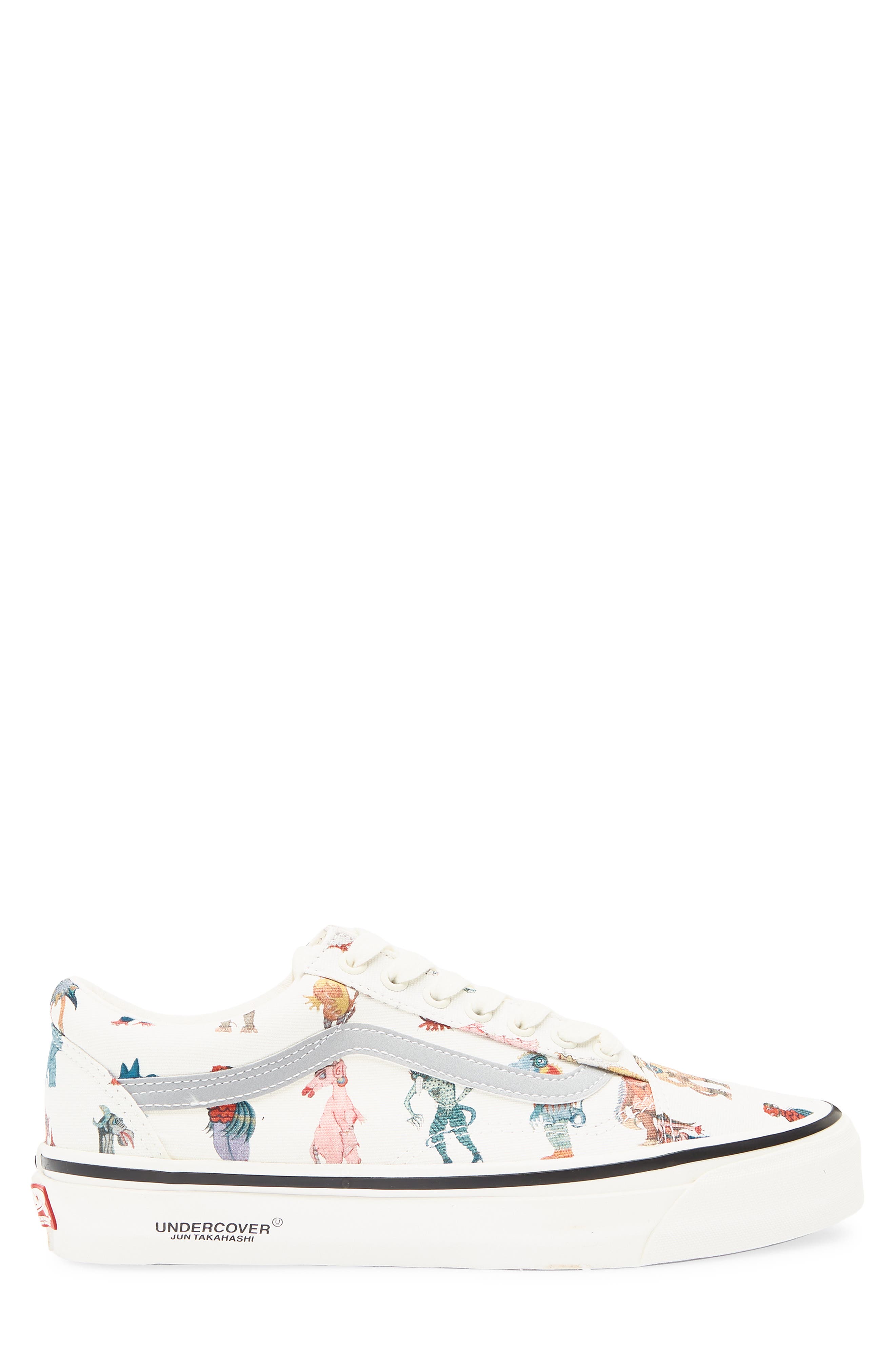Vans x Undercover 'Monster' Old Skool Sneaker, Alternate, color, Undercover Monster Off White