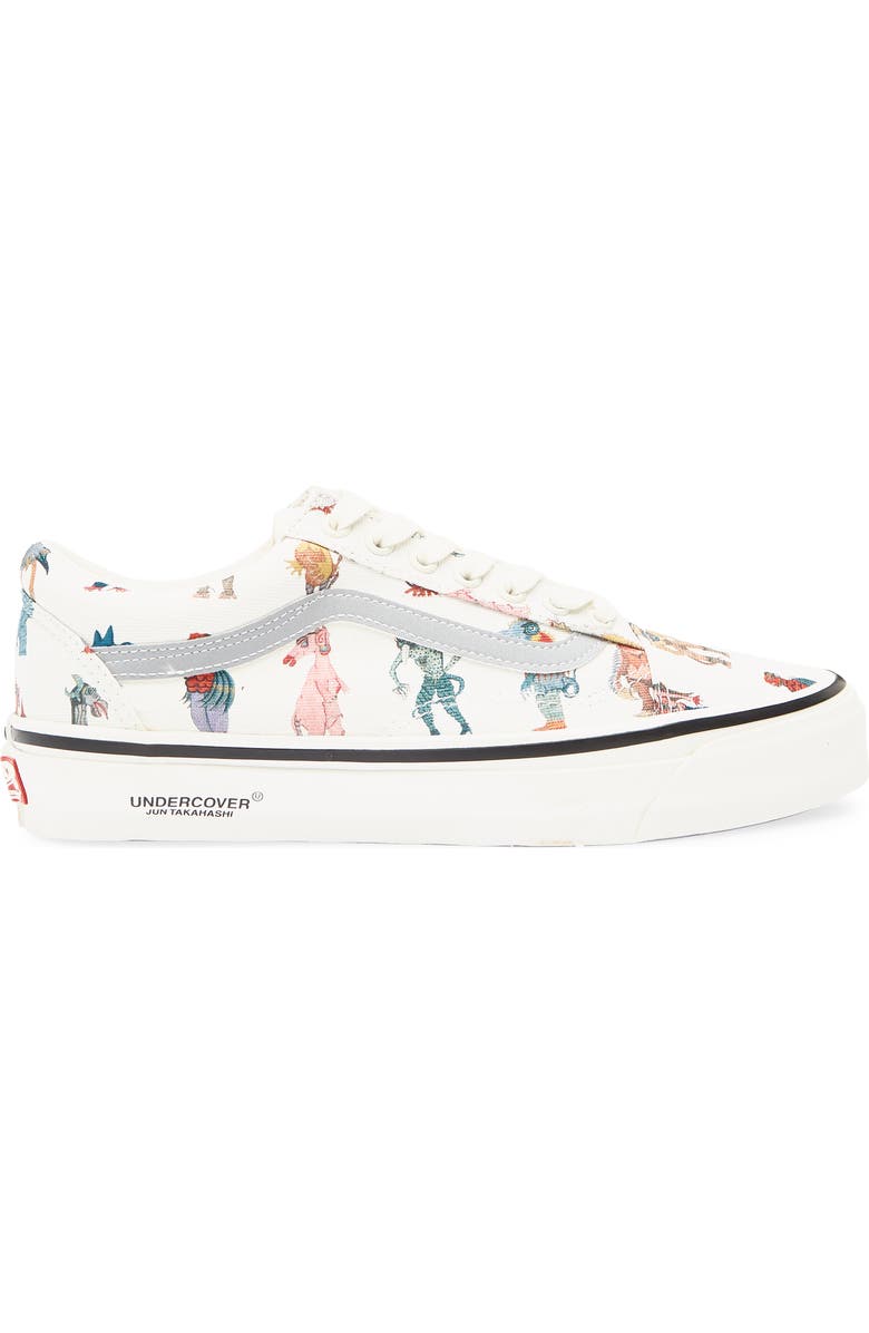 Vans x Undercover 'Monster' Old Skool Sneaker, Alternate, color, Undercover Monster Off White