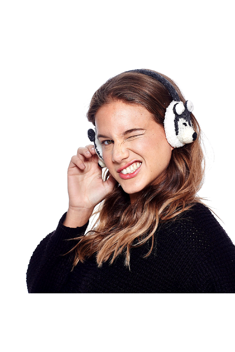 Wolf Earmuffs, Alternate, color, White