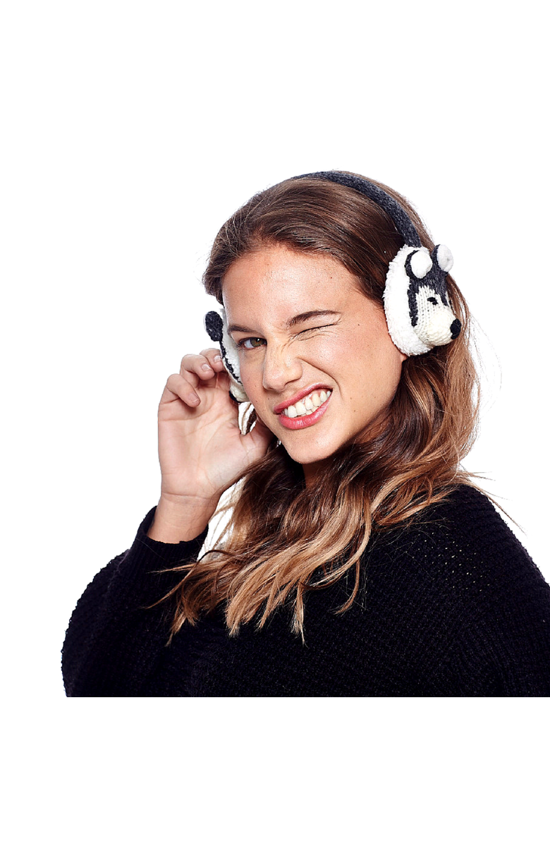 Nirvanna Designs Wolf Earmuffs, Alternate, color, White