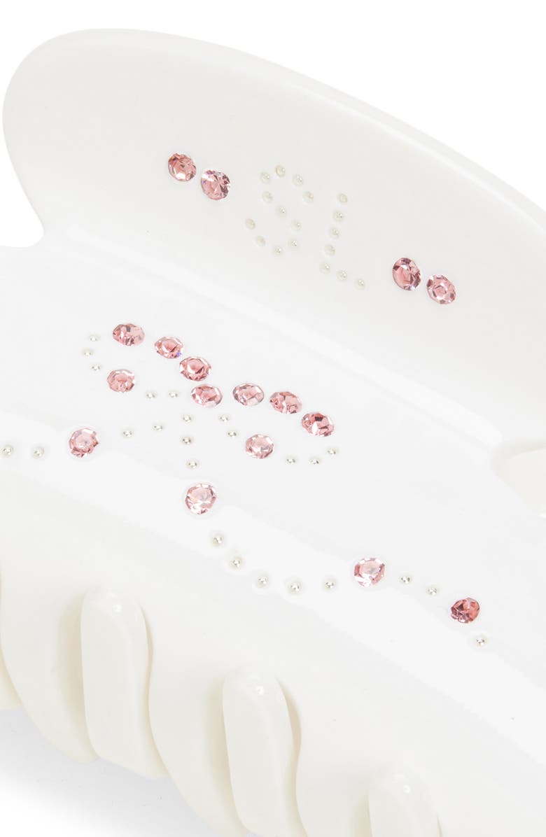 Sandy Liang Princess Crystal Embellished Claw Clip, Alternate, color,