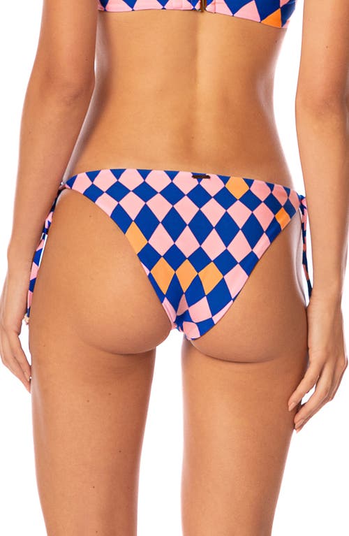 Maaji Like A Diamond Sunning Reversible Bikini Bottoms In Blue