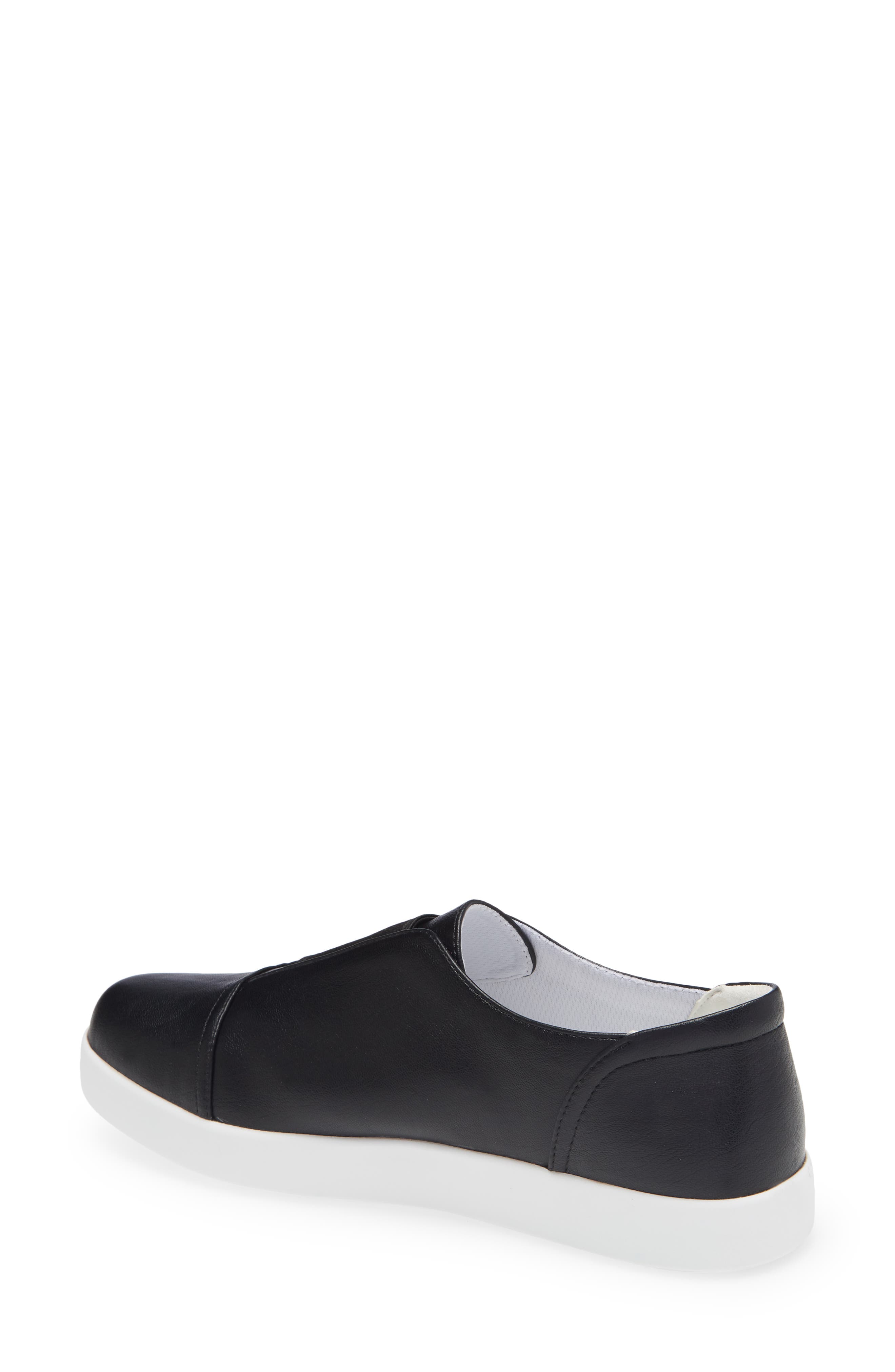 Alegria by PG Lite Posy Slip-On Sneaker, Alternate, color, Black Leather