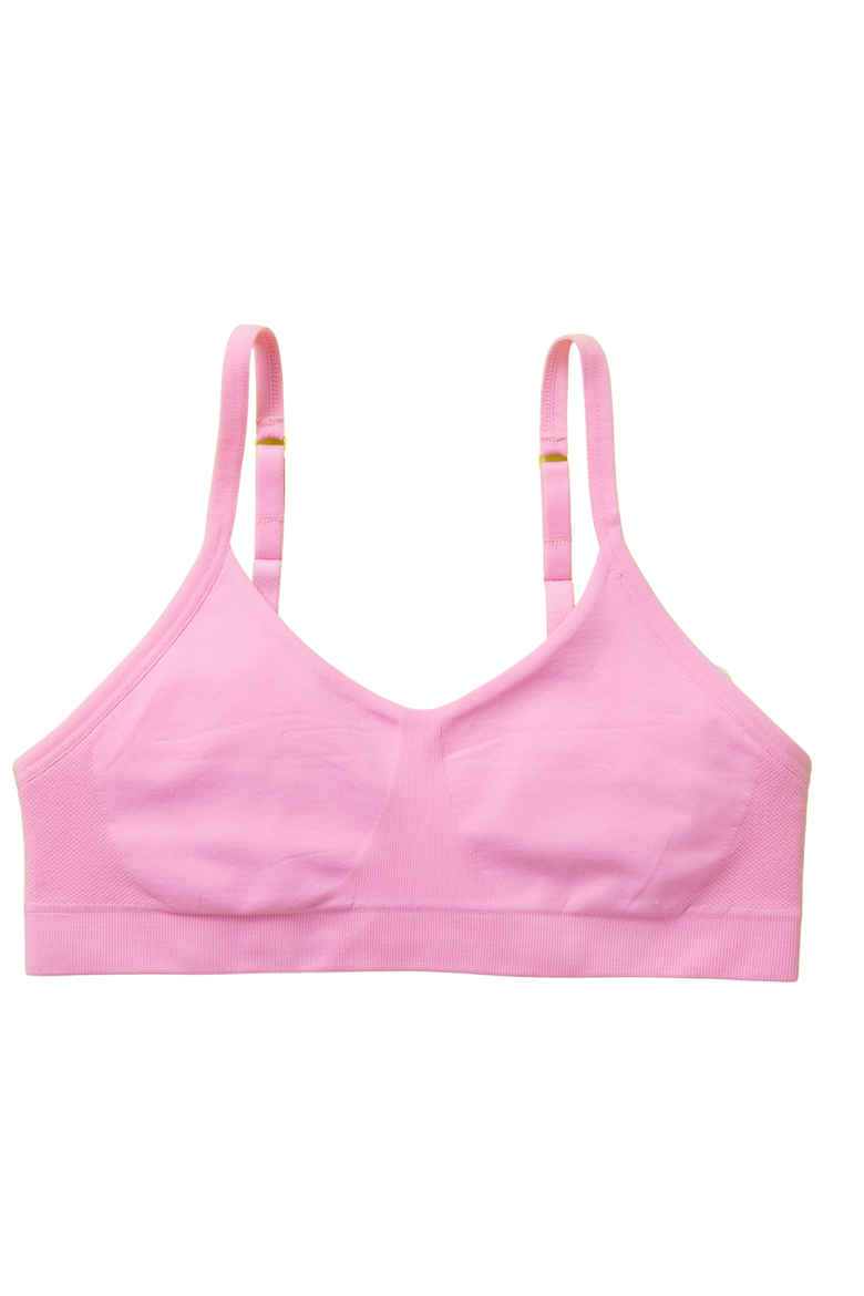 Tulip Seamless Bra, Alternate, color, Peony