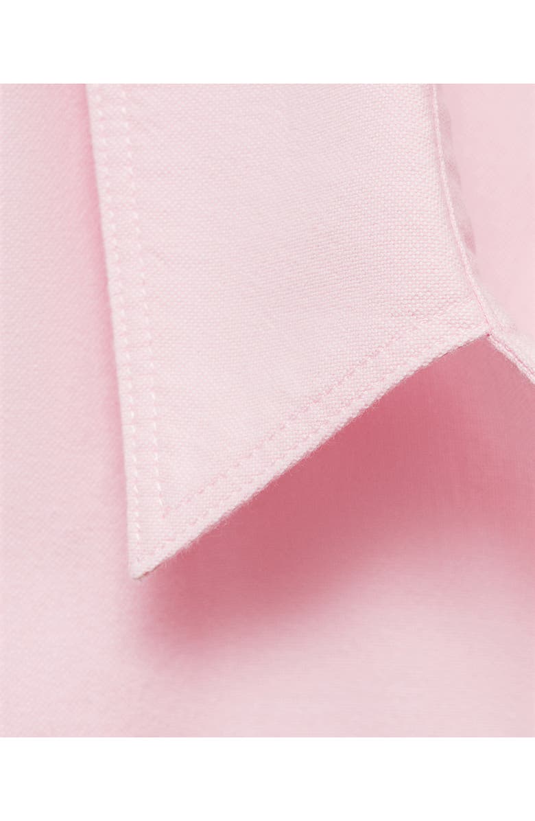 MANGO Cotton Button-Up Shirt, Alternate, color, Pale Pink
