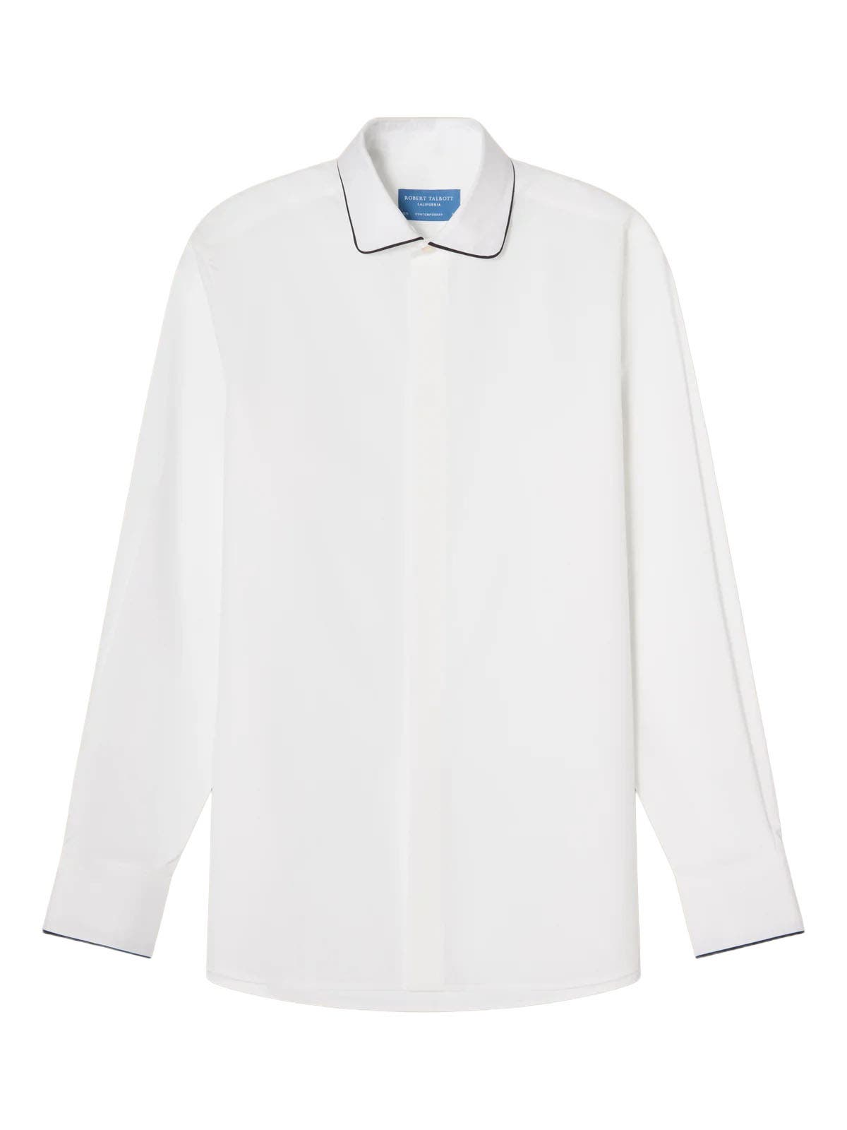 Reeves Piped Formal Shirt in Contemporary Fit - image 2