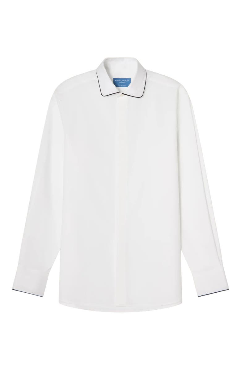 Robert Talbott Reeves Piped Formal Shirt in Contemporary Fit, Alternate, color, White