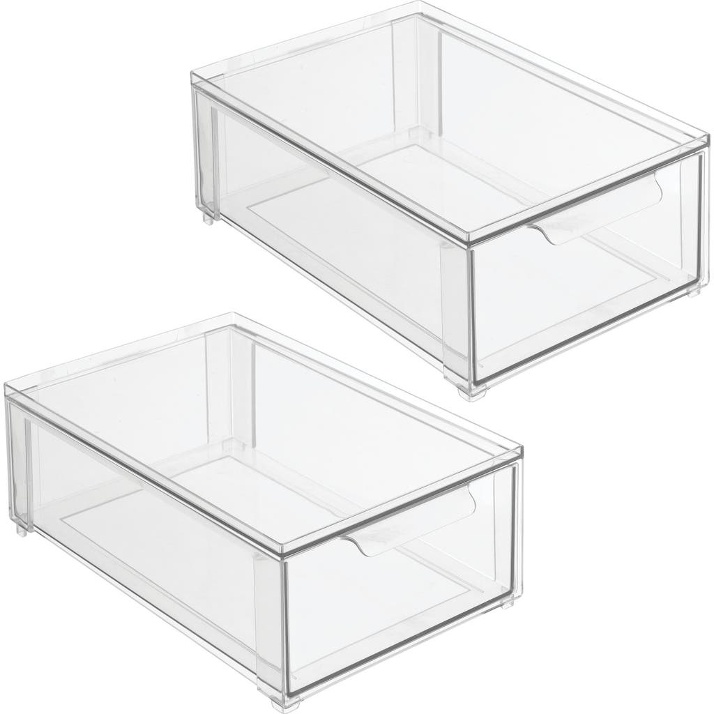 Idesign Stackable Storage Drawer In Transparent