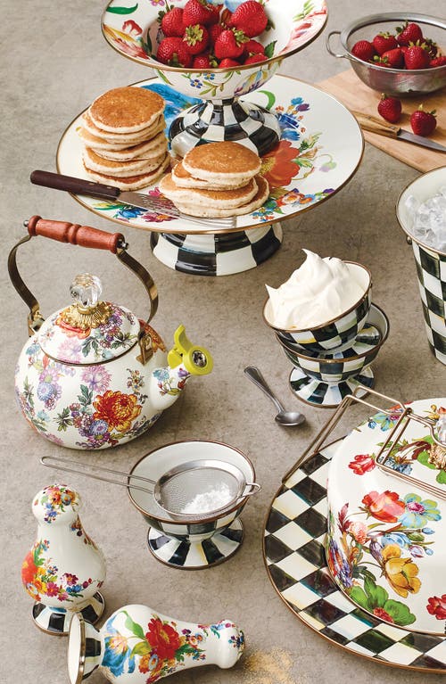 Mackenzie-childs Mackenzie Childs Flower Market Whistling Tea Kettle In Multi