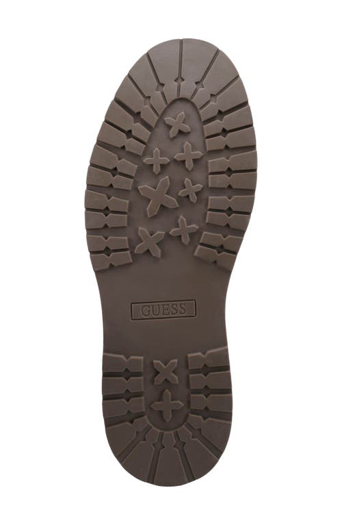 Guess Citizen Faux Fur Lined Lug Boot In Dark Brown