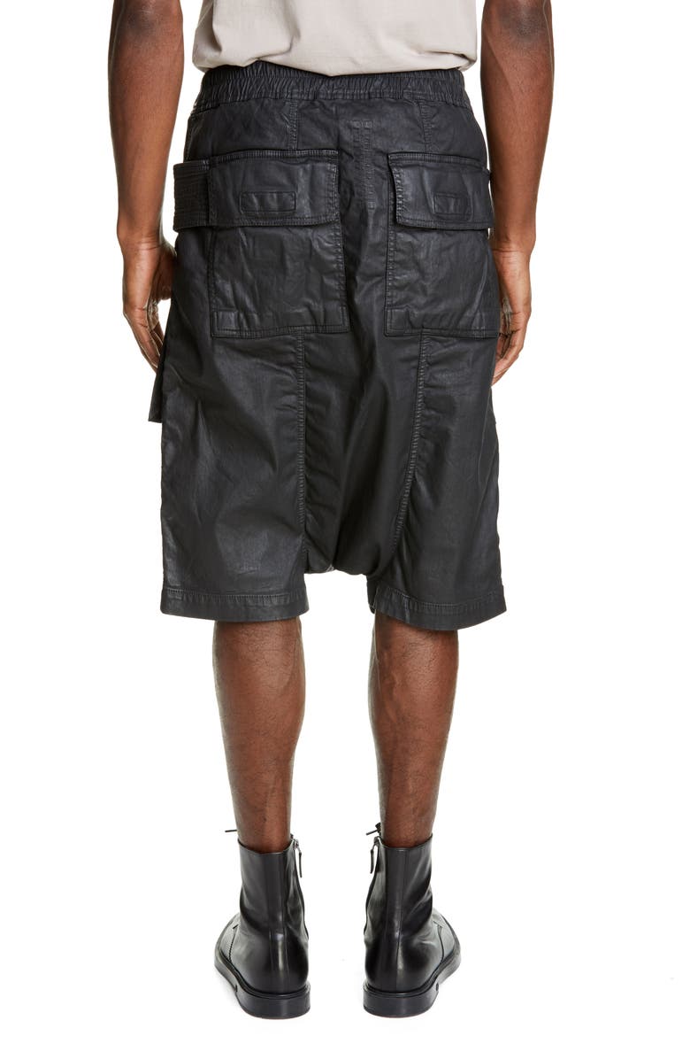 Rick Owens DRKSHDW Creatch Denim Cargo Shorts, Alternate, color,