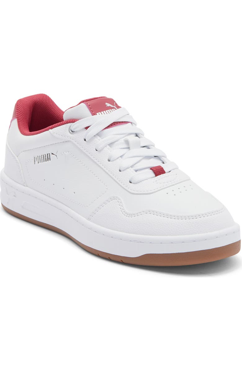 PUMA Court Classy Sneaker, Main, color, Puma White-Puma Silver-Port