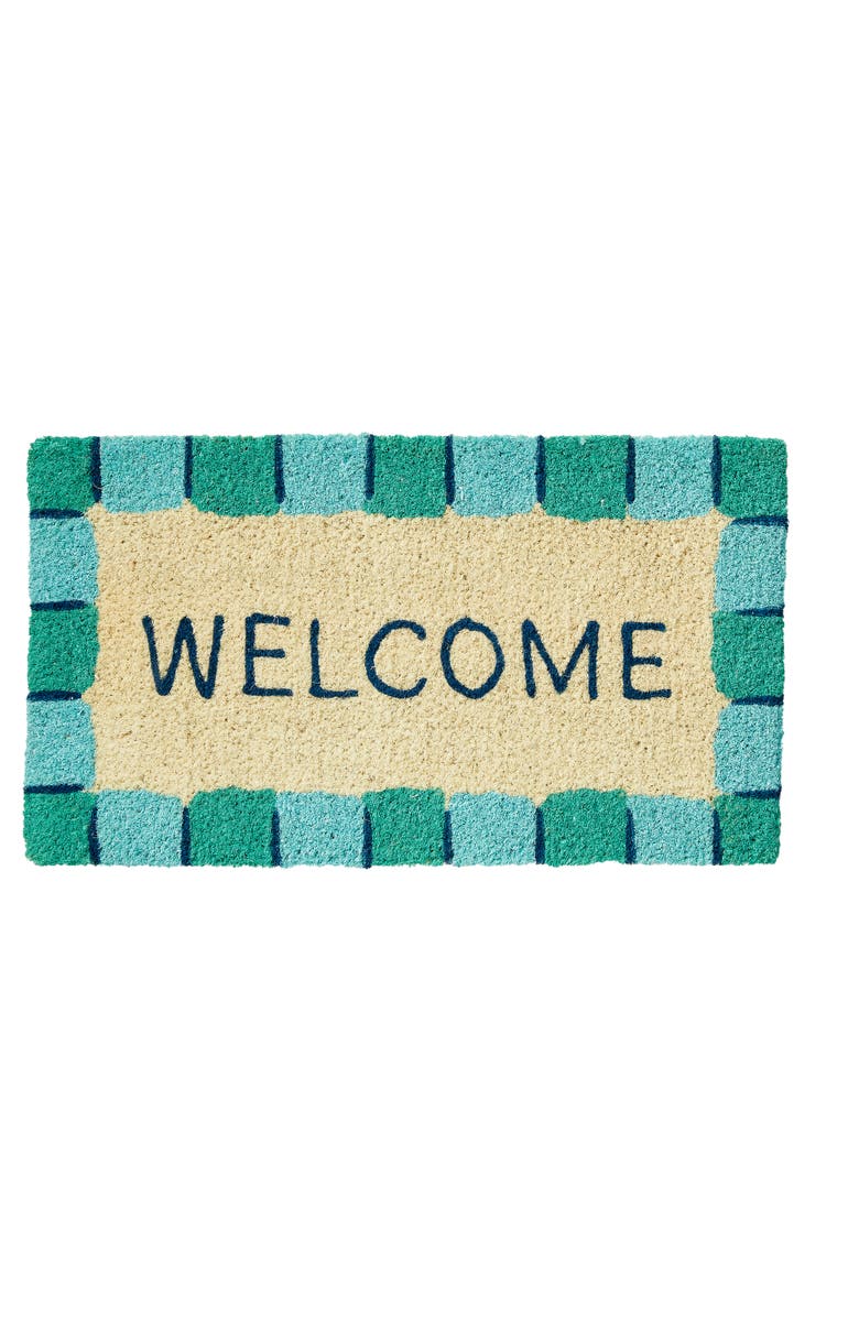 tag Make A Splash Welcome Coir Mat Multi Coir Summer, Main, color, Beige