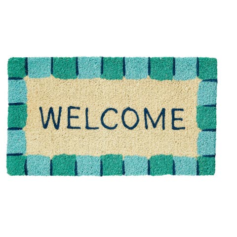 Make A Splash Welcome Coir Mat Multi Coir Summer