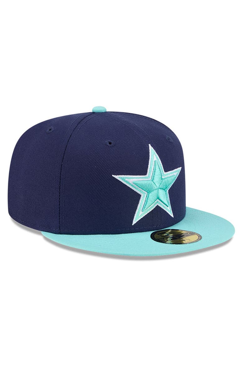 Men's New Era  Navy/Light Blue Dallas Cowboys Two-Tone Color Pack 59FIFTY Fitted Hat, Alternate, color, Navy