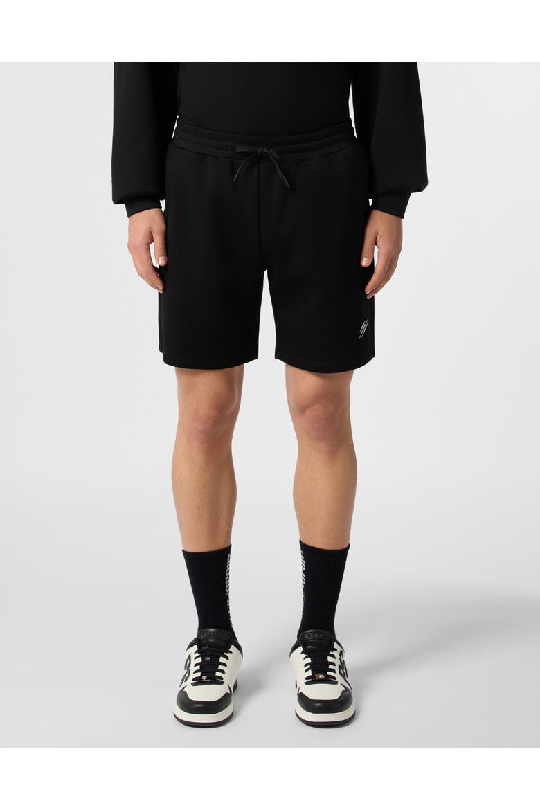 Jogging Shorts Chrome Scratch Men, Main, color, black
