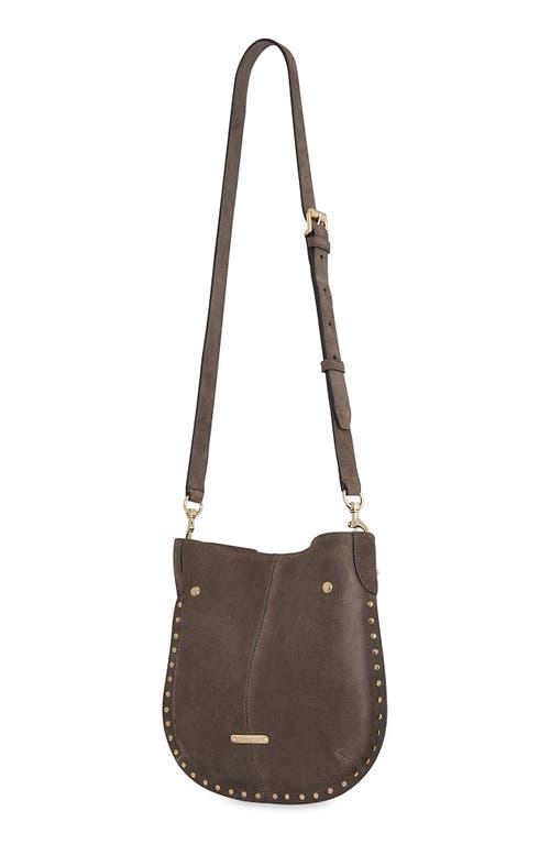 Rebecca Minkoff Darren Stud Crossbody Bag In Brown