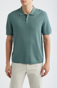 Theory Cable Knit in Light Bilen Polo