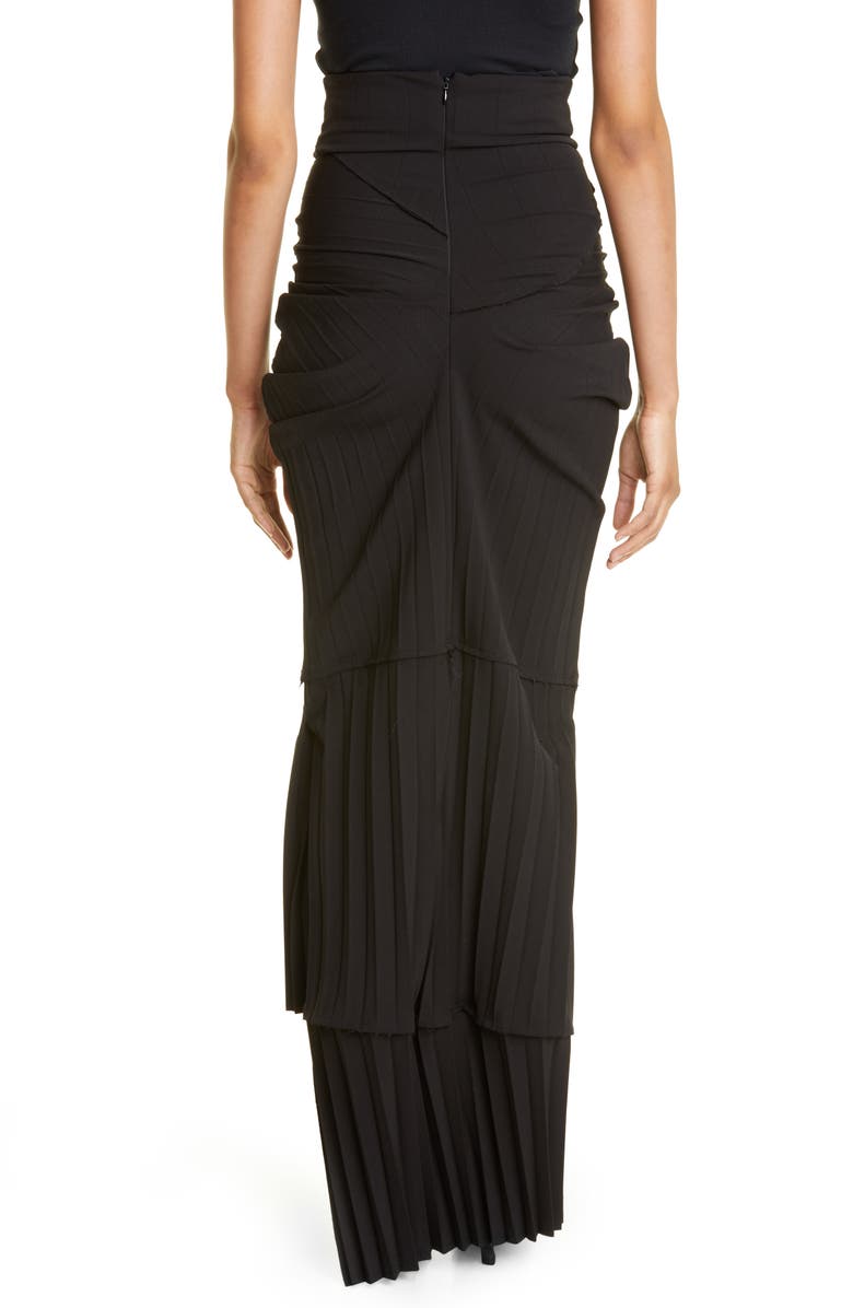 Talia Byre Patched Raw Seam Pencil Skirt, Alternate, color,