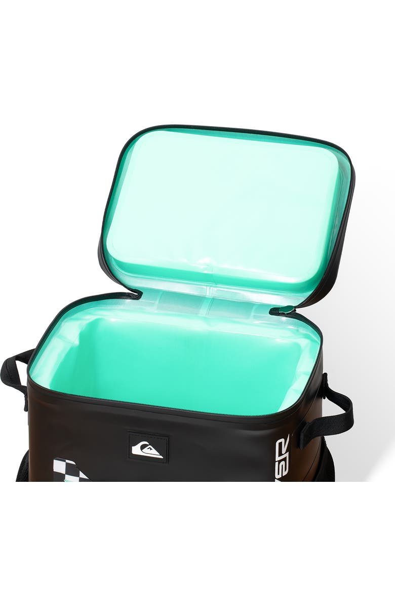 Quiksilver Shoreline 20L Multi-Layer Insulated Cooler Backpack with Bottle Opener, Alternate, color, Original Checkered