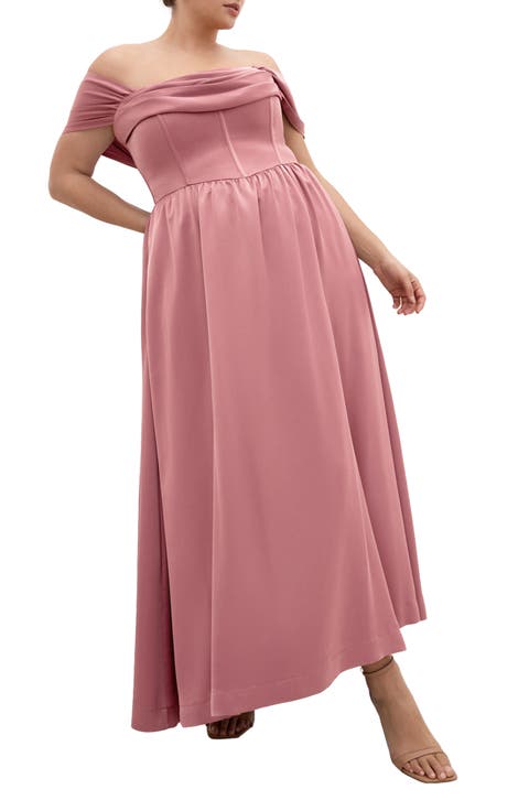 Angel Love Corset Maxi Dress (Plus)
