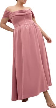 City Chic Angel Love Corset Maxi Dress