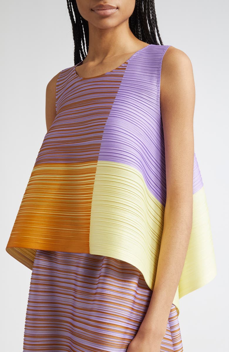 Pleats Please Issey Miyake Photon Bounce Top, Alternate, color,
