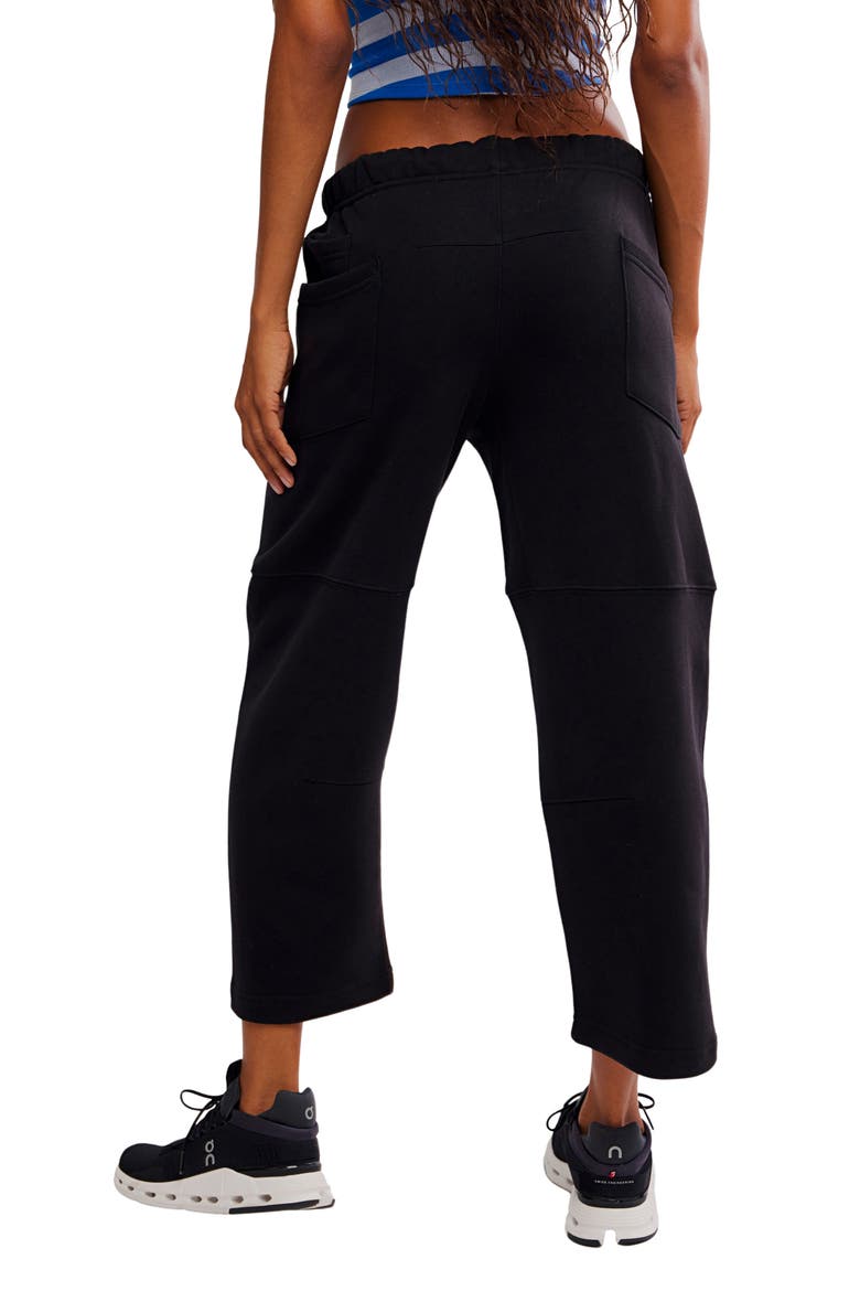 FP Movement Top Score Cotton Pants, Alternate, color, BLACK