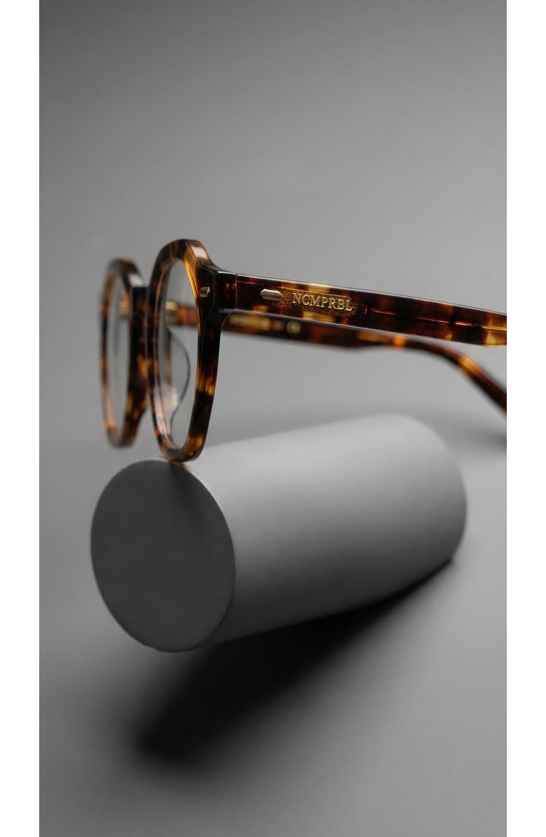 NCMPRBL Dusk 46mm Geometric Eyeglasses, Alternate, color, Brown Tortoise