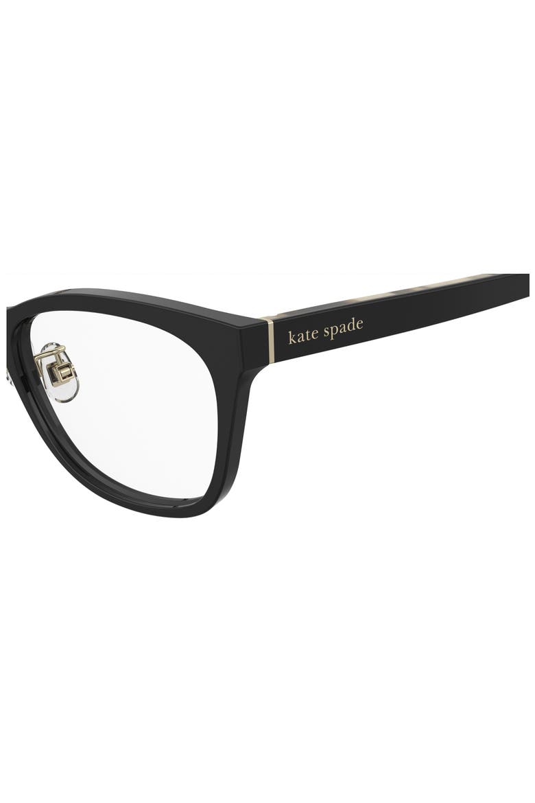posi 53mm cat eye optical glasses, Alternate, color, BLACK