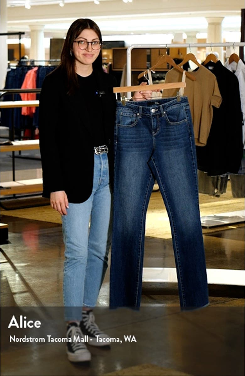 Frayed Slim Bootcut Jeans, sales video thumbnail