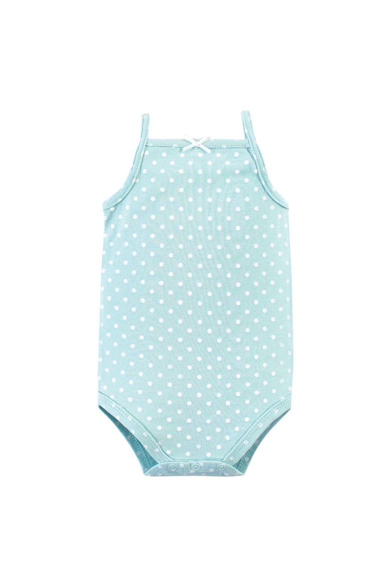 Soft Cotton Sleeveless Infant Bodysuits, Alternate, color, Pink Happy Camper