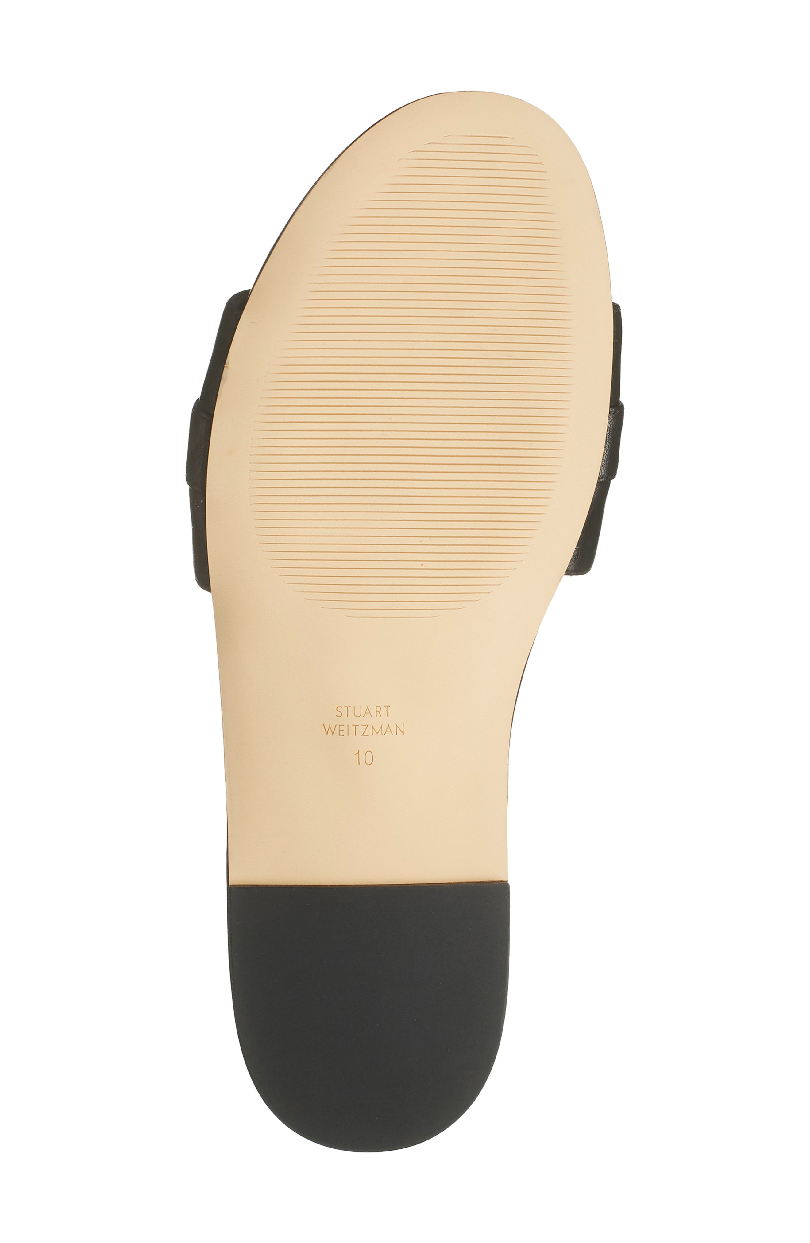 Stuart Weitzman Crystal Buckle Slide Sandal, Alternate, color, 