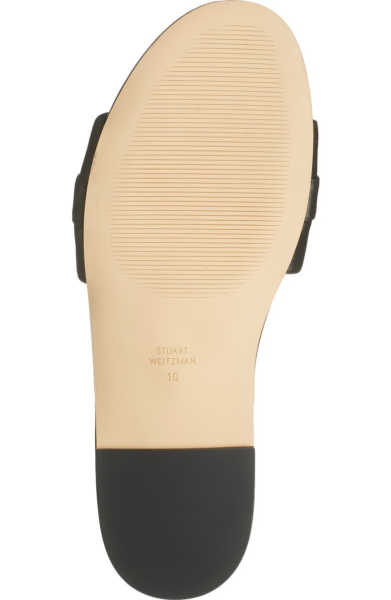 Stuart Weitzman Crystal Buckle Slide Sandal, Alternate, color,