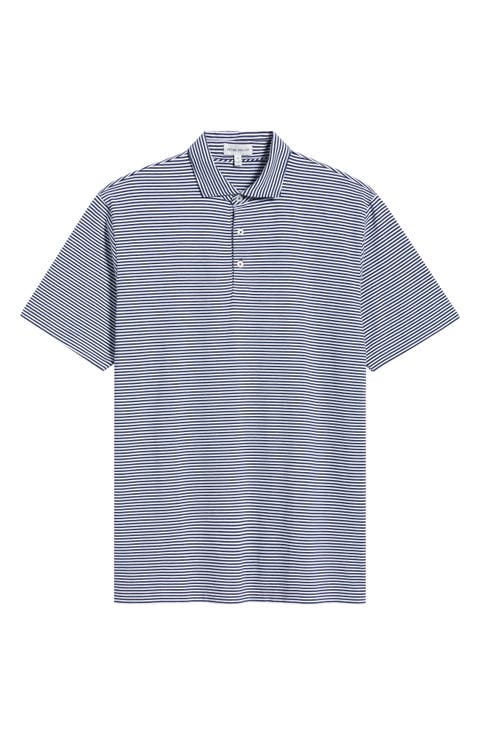 Crown Stripe Relaxed Fit Cotton Polo