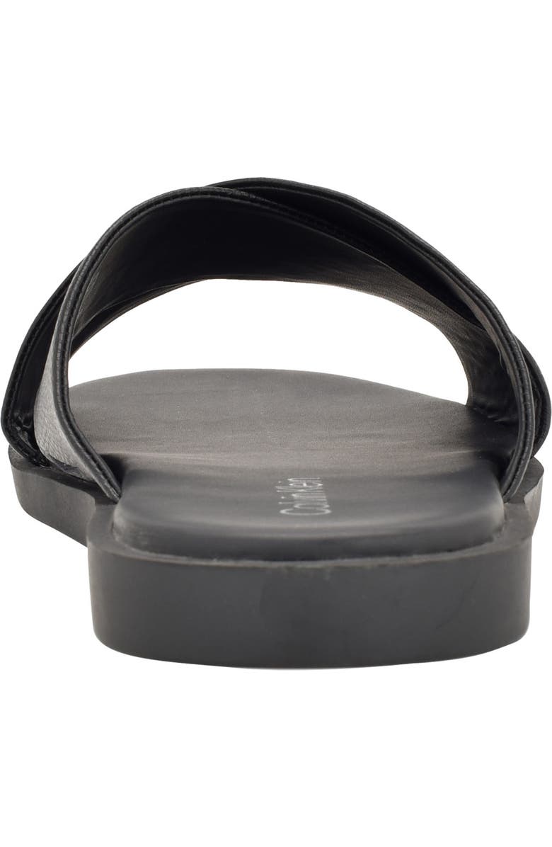 Calvin Klein Enrico Slide Sandal, Alternate, color, Black Tumbled