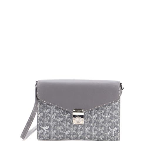 Chypre Wallet on Strap Coated Canvas with Leather