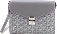 Pre-Owned Goyard Chypre Wallet on Strap Coated Canvas with Leather