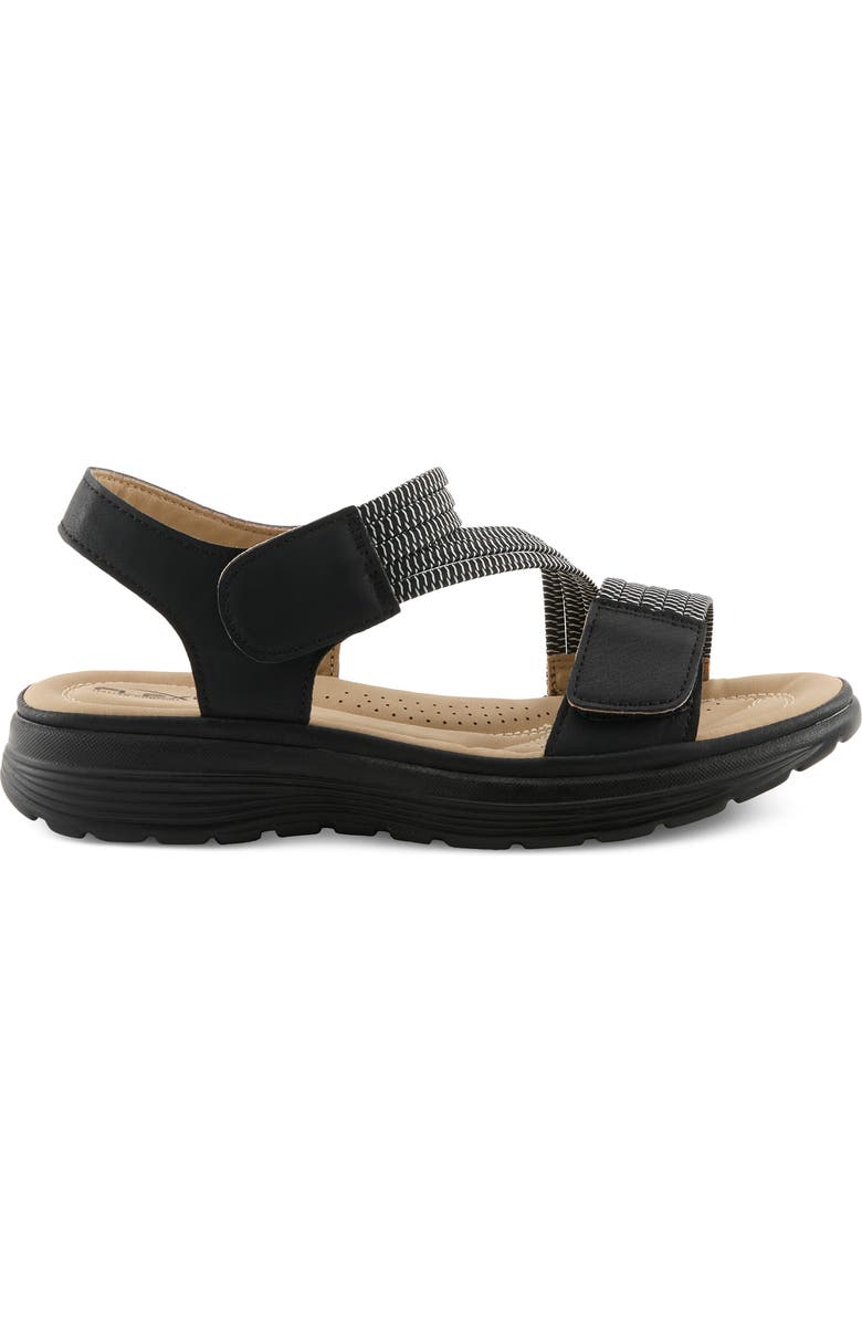 Flexus by Spring Step Abie Platform Sandal, Alternate, color, Black