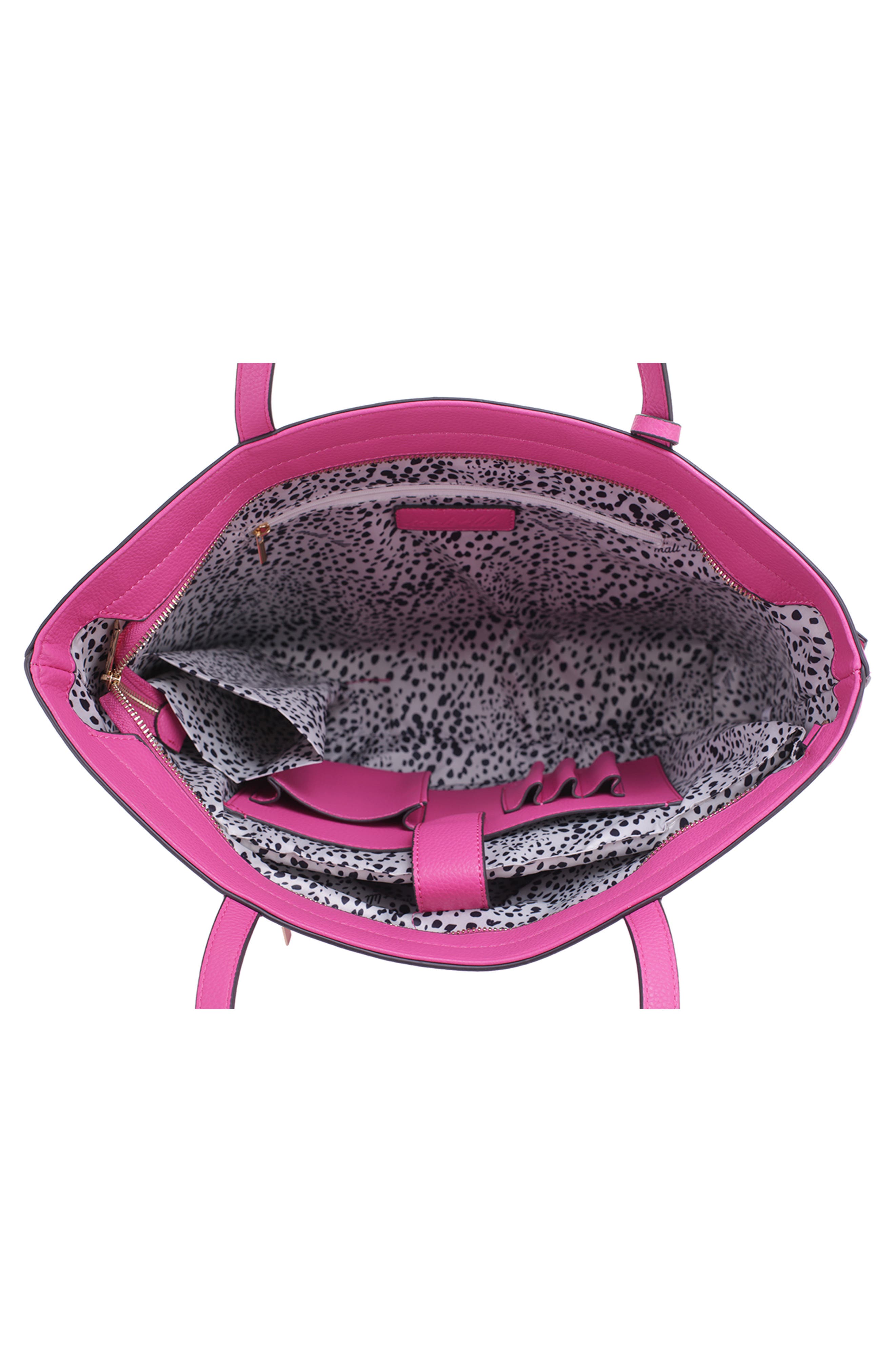 Mali + Lili Estie Vegan Leather Tote, Alternate, color, Pink