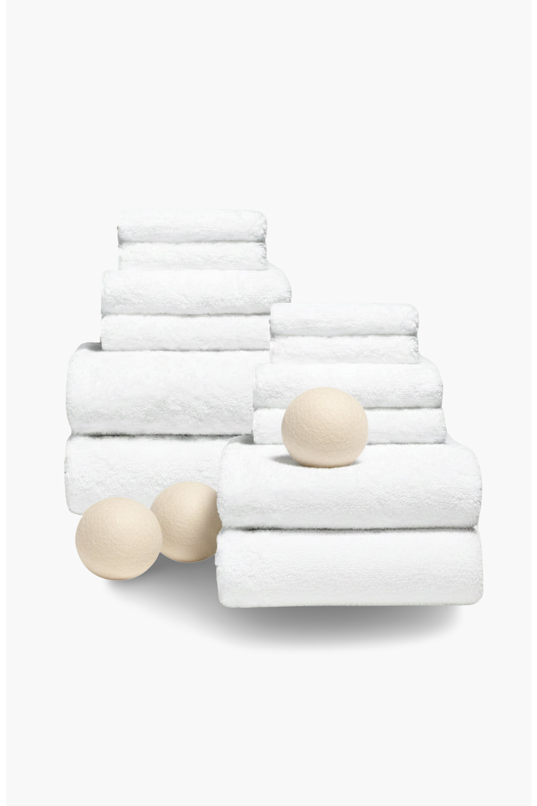 Ultraplush Australian Cotton Towel 12-piece Family Set, Main, color, White