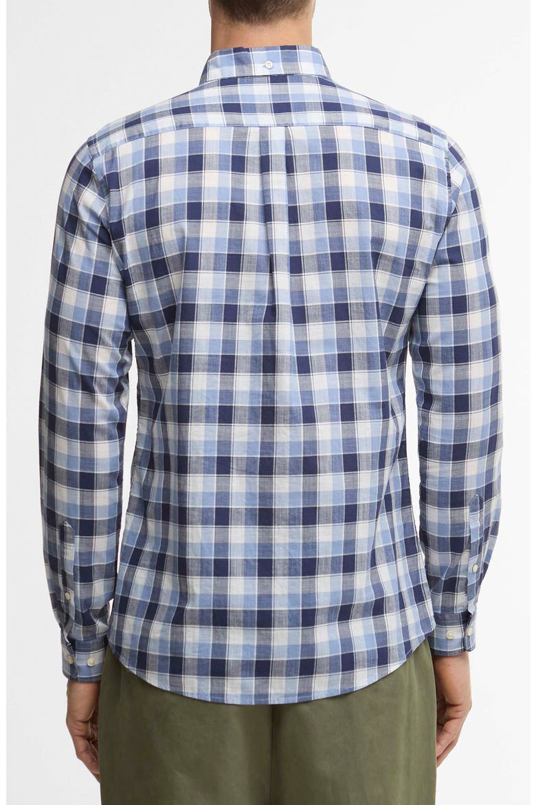 Harwood Gingham Tailored Fit Button Down Shirt, Alternate, color, BLUE