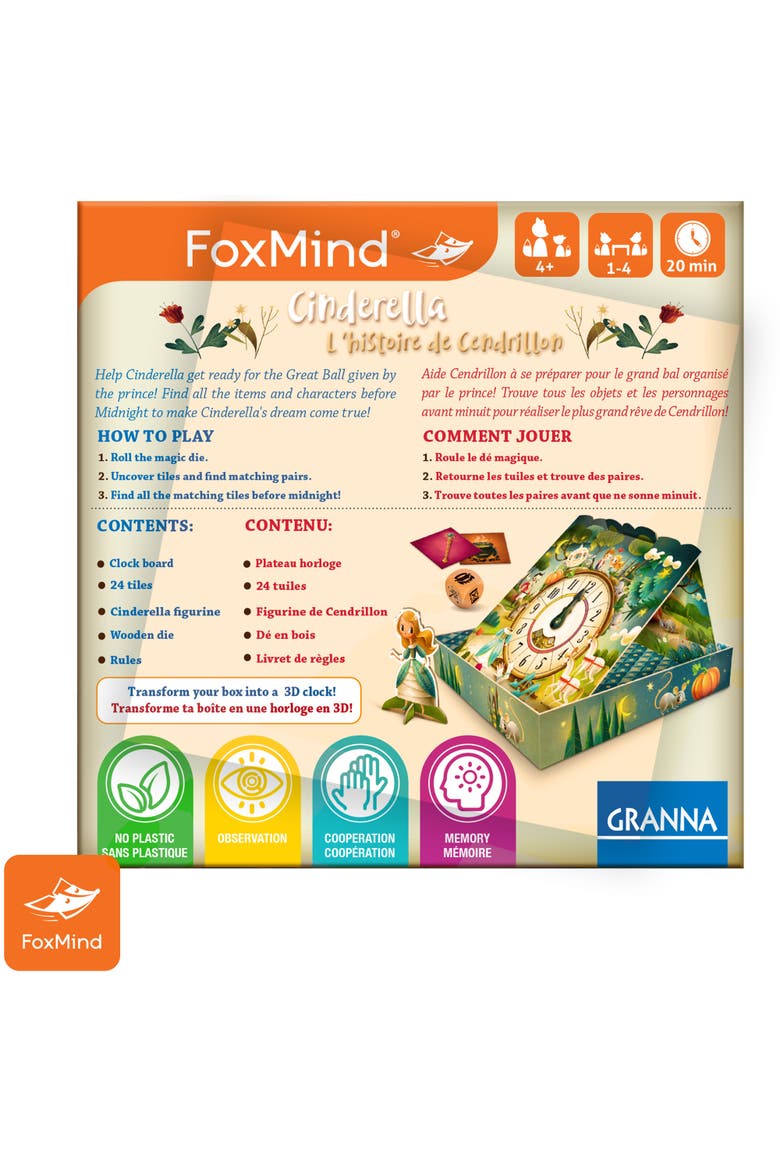 Cinderella Foxmind Games, Granna Fairytale Series Tilelaying Boardgame, Alternate, color, Multicolored