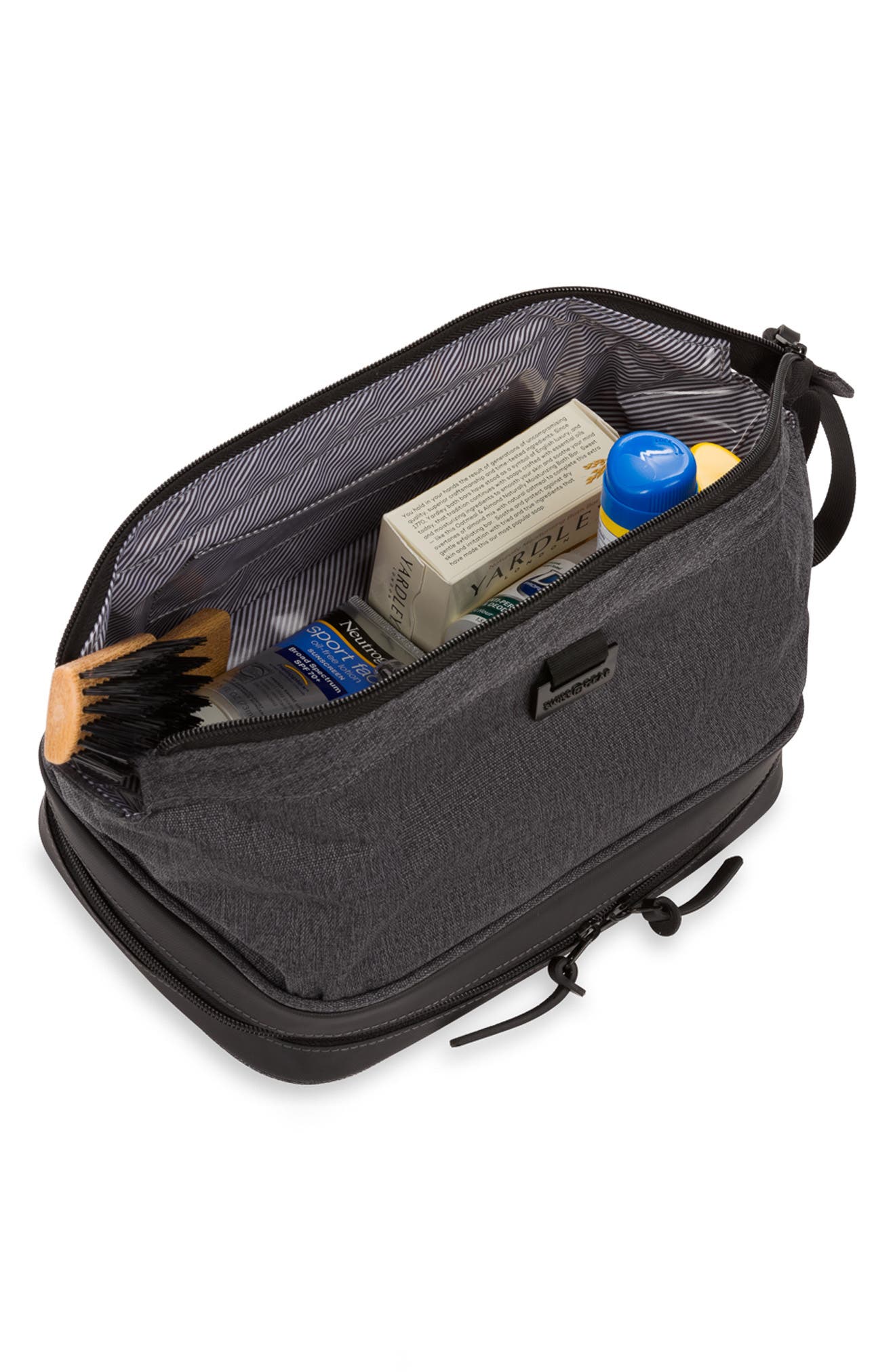 SWISSGEAR 3880 Deluxe Toiletry Bag, Alternate, color, Gray